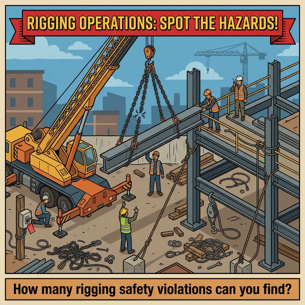 Rigging operations scene