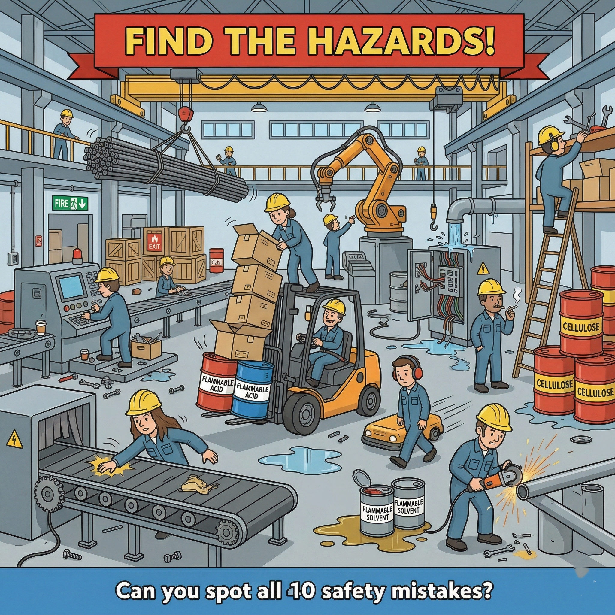 Warehouse scene