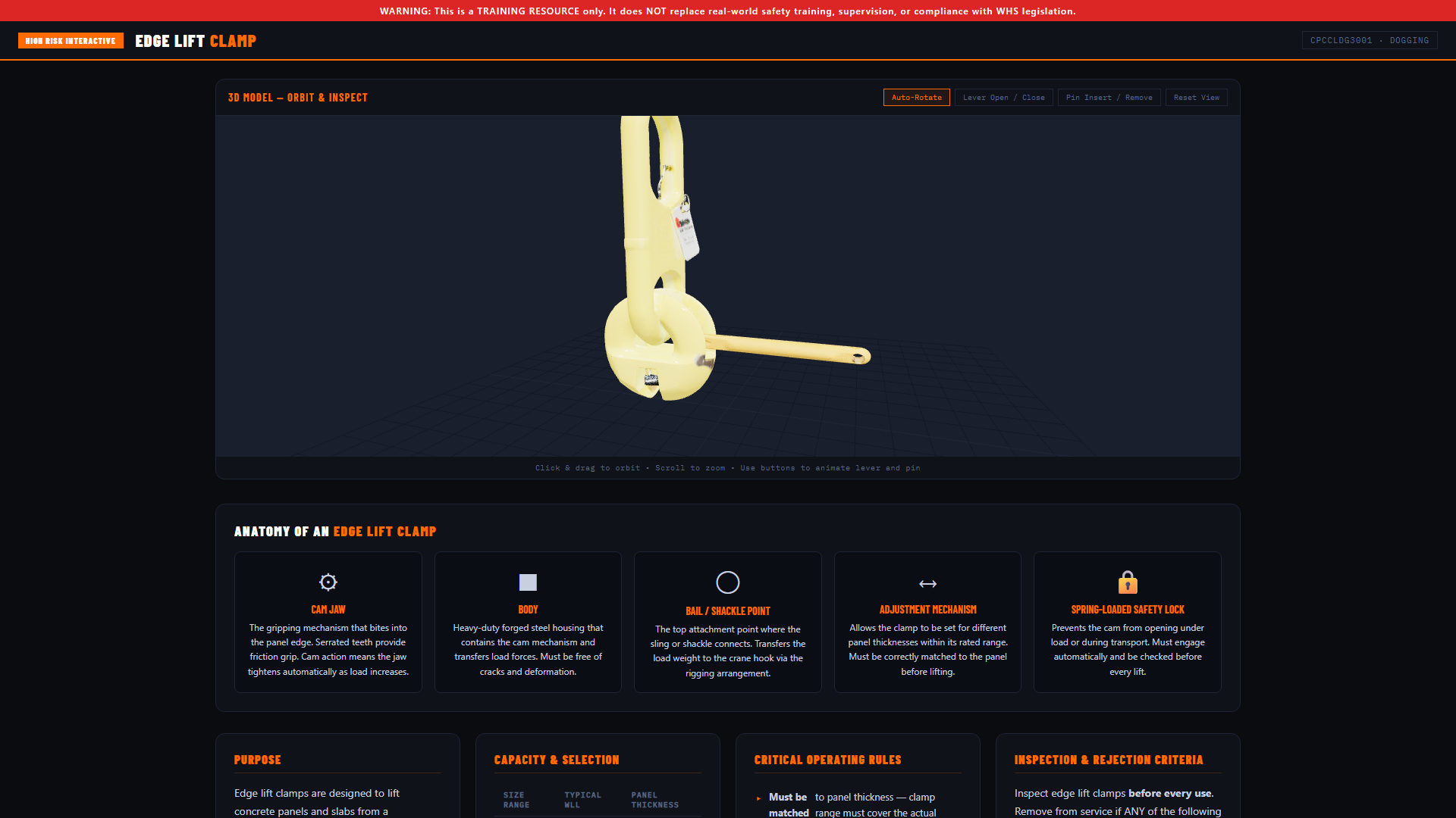 Edge Lift Clamp