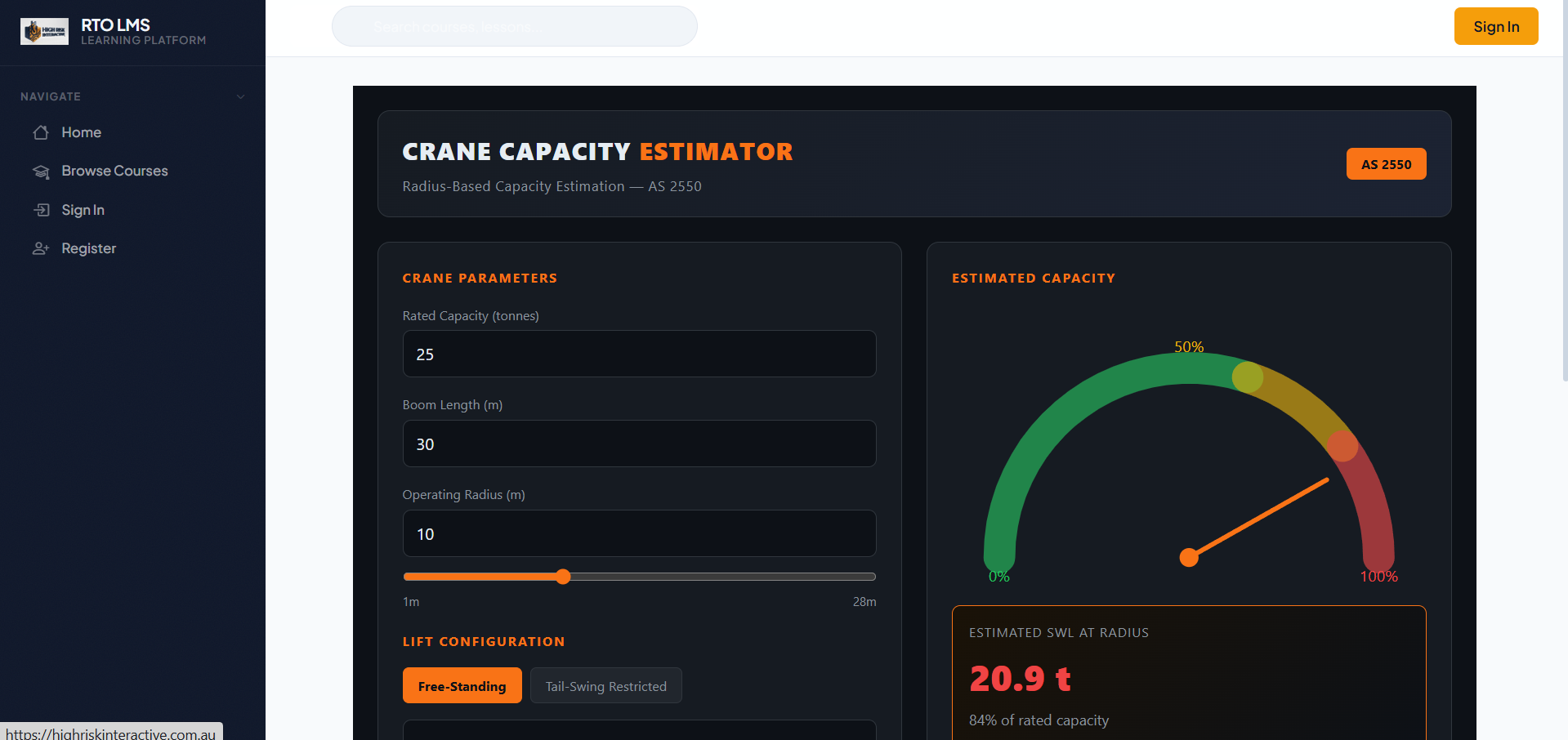 Crane Capacity