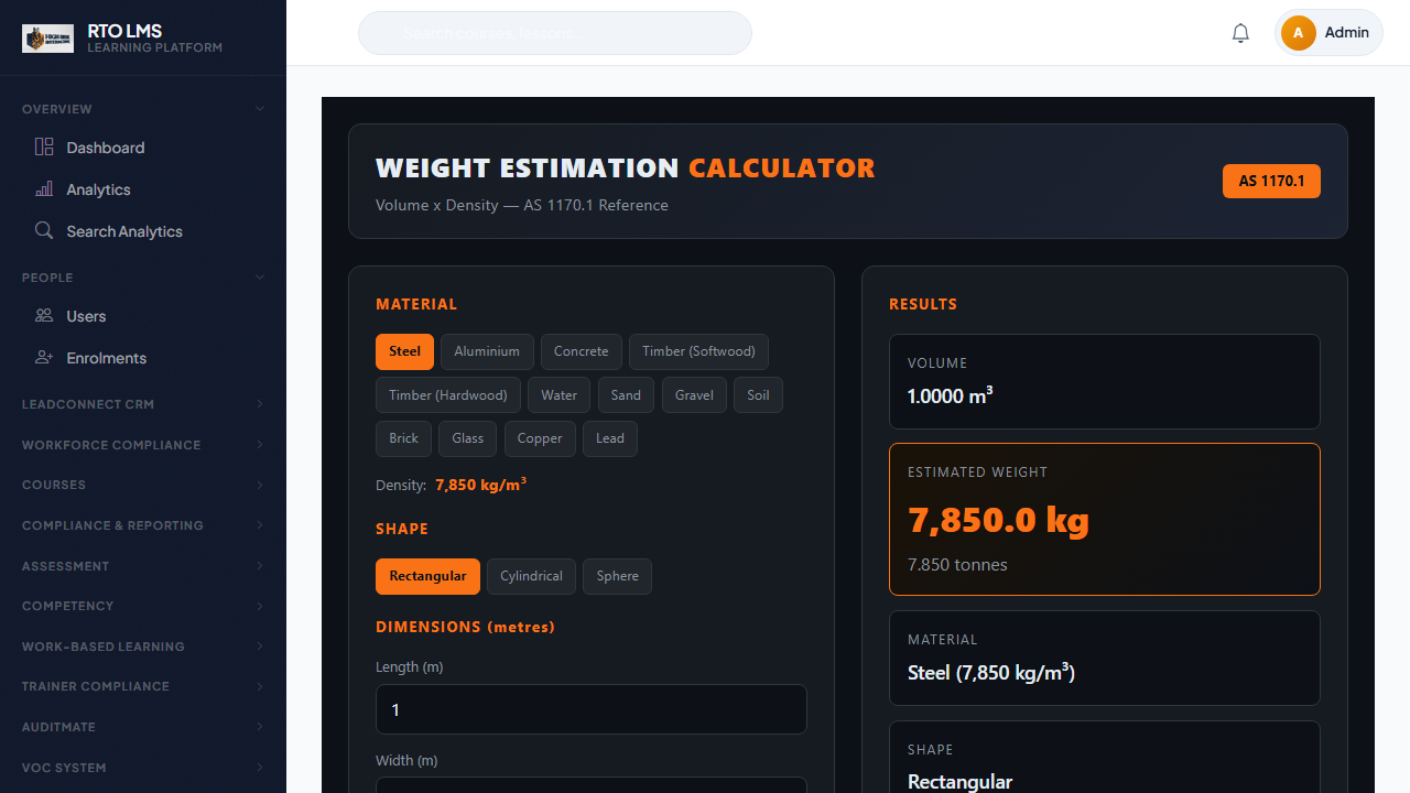 Weight Estimation