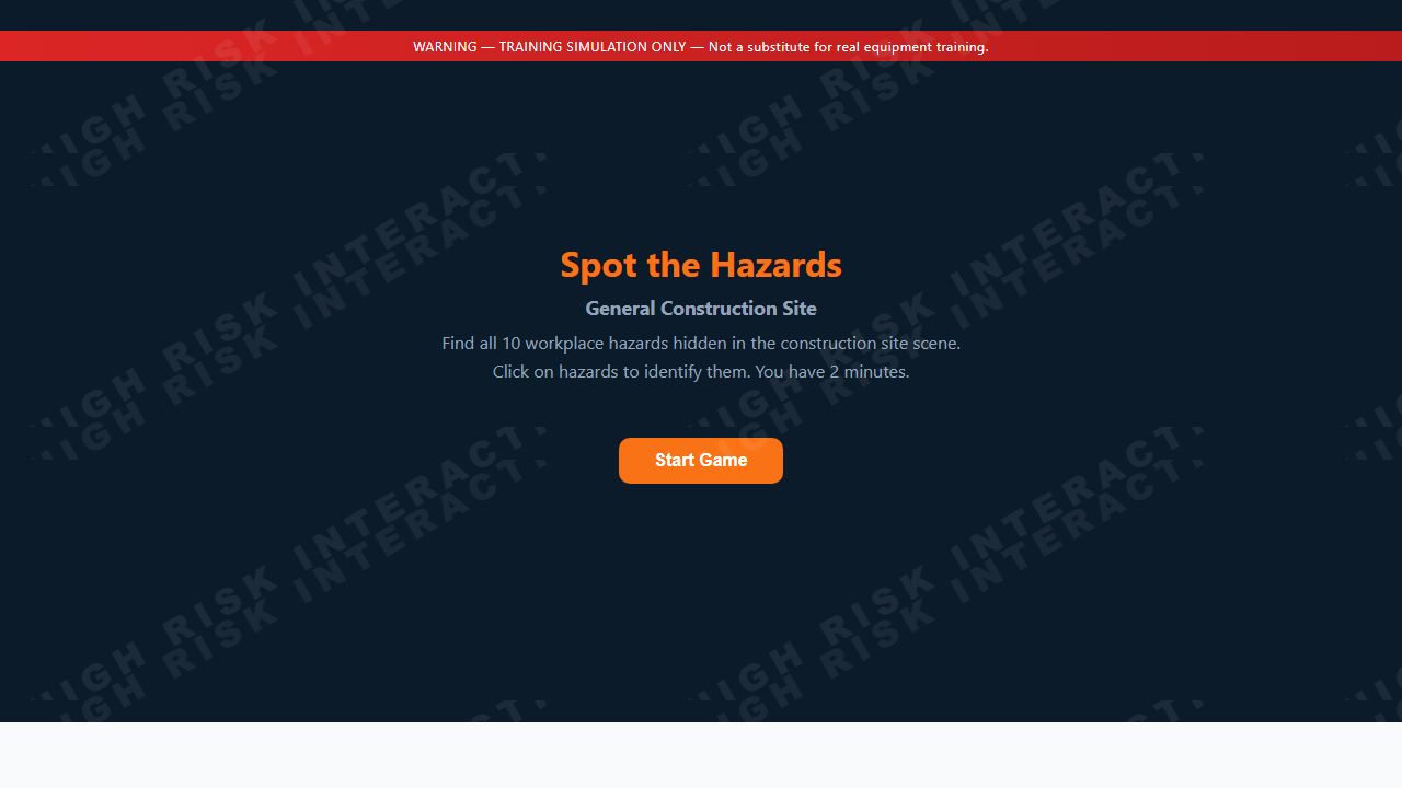 Spot the Hazards