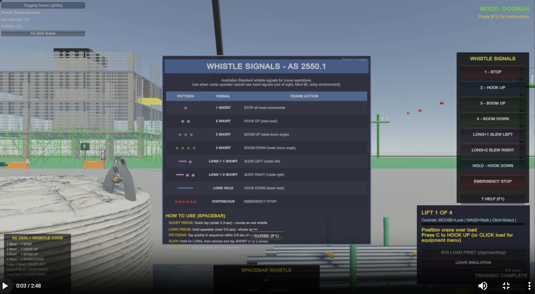 Whistle Signals